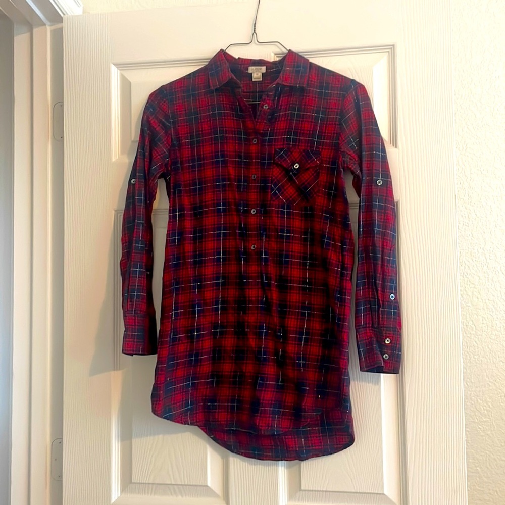 Womens JCrew tunic top XXS